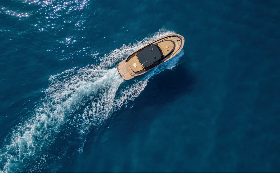 Positano 38 Open cruising across the Mediterranean Sea